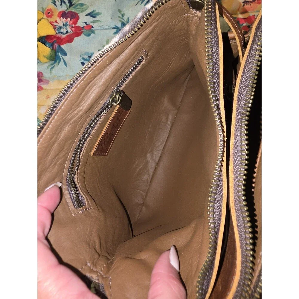 Nena and Co La Reyna OOAKSHELL Tie Dye Leather Bag